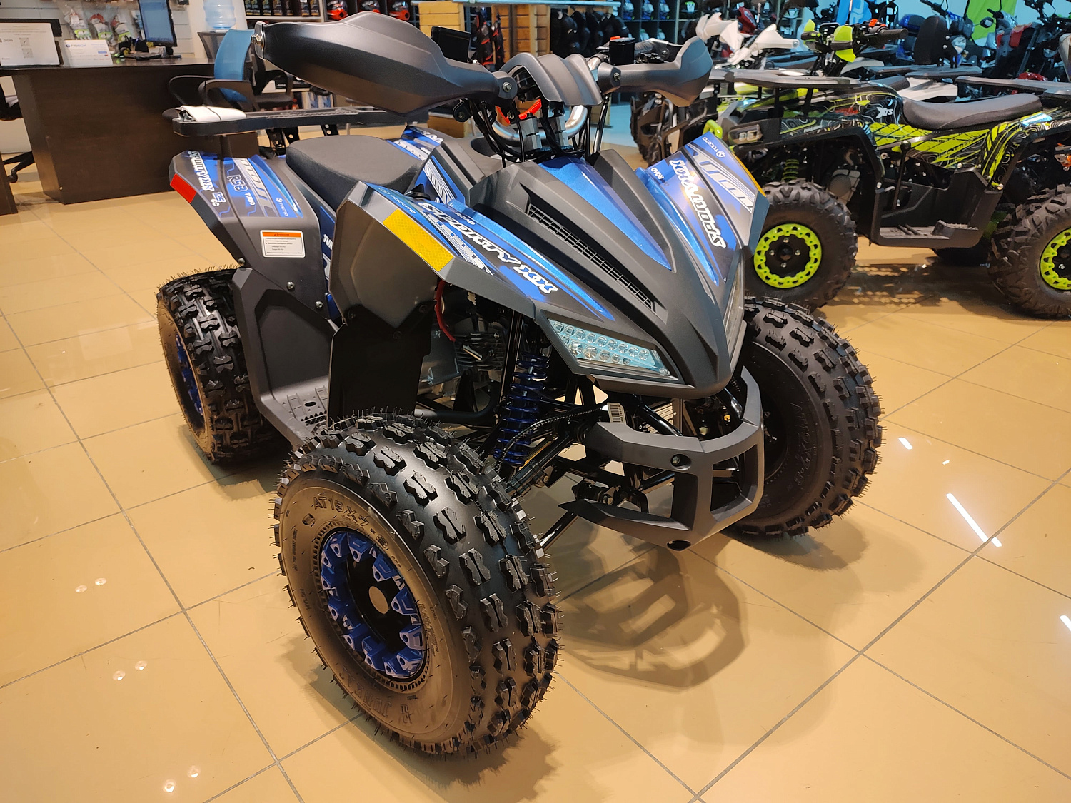 Техника в наличии! Квадроцикл детский YACOTA (Якота) SPORTY XX серыйсиний (машинокомплект)