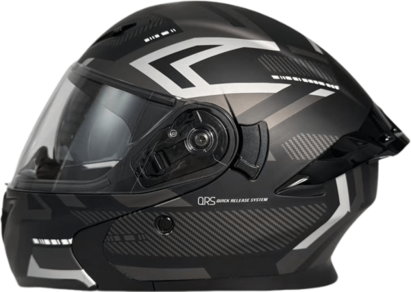 Шлем мото интеграл Helmet TQ 902 чёрный/белый XL | Мототека