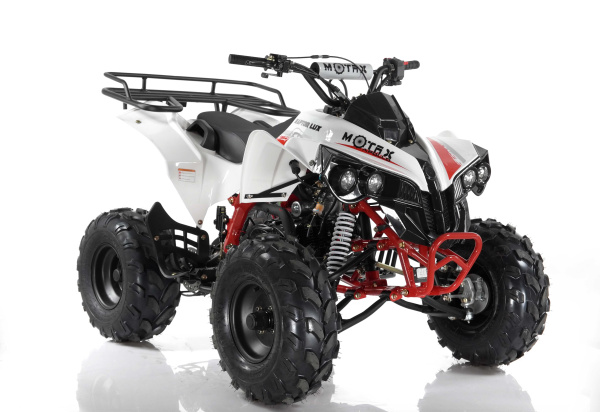 Квадроцикл детский Motax (Мотакс) ATV Raptor - LUX 125 белый/жёлтый (машинокомплект) | Мототека