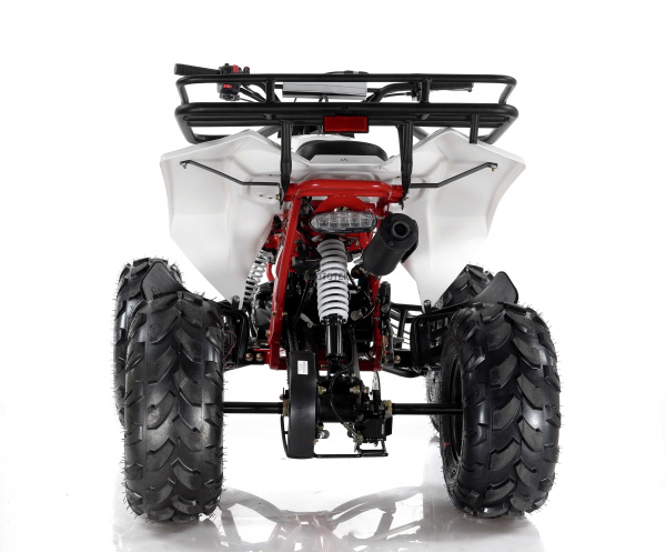 Квадроцикл детский Motax (Мотакс) ATV Raptor - LUX 125 белый/жёлтый (машинокомплект) | Мототека