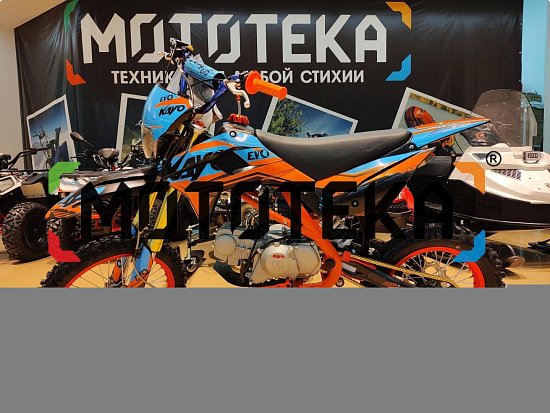 Техника в наличии! Питбайк KAYO (Кайо) EVOLUTION K125EM 17/14 KRZ (механ. сцепл., эл. стартер 2024 г.)