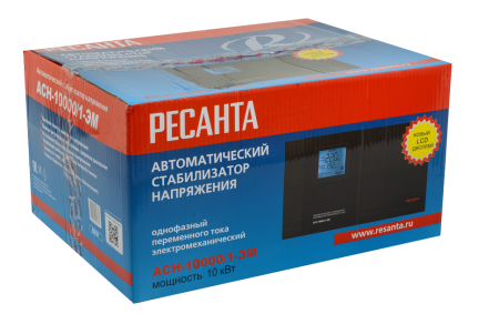 Стабилизатор напряжения РЕСАНТА АСН-10000/1-ЭМ - купить с доставкой, по выгодной цене в интернет-магазине Мототека