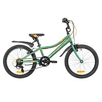 Велосипед Foxx (Фокс) 20" DIFFER зелёный,  стальная рама, 6 скор., Microshift MS21/Microshift TS38, тормоз