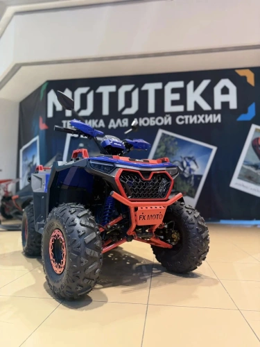 Квадроцикл детский FXMOTO (ФХМото) SS125-3 сине-красный (машинокомплект) фото 6