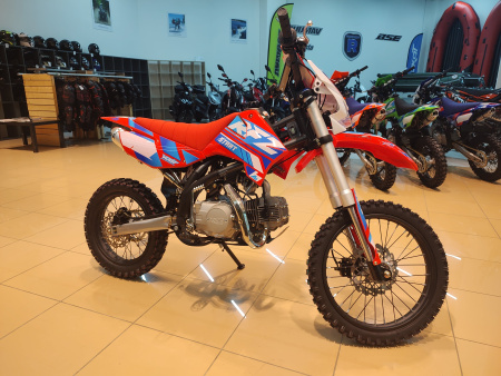 Питбайк Apollo (Аполло) RFZ Start 125 LE с фарой и электростартером 17/14 красный - купить с доставкой, по выгодной цене в интернет-магазине Мототека