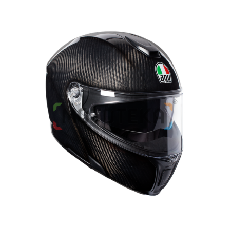 Шлем мото модуляр AGV (АГВ) SPORTMODULAR MONO Glossy Carbon XS