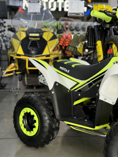 Квадроцикл детский Motax (Мотакс) ATV Mikro 110 белый/зелёный (машинокомплект) | Мототека