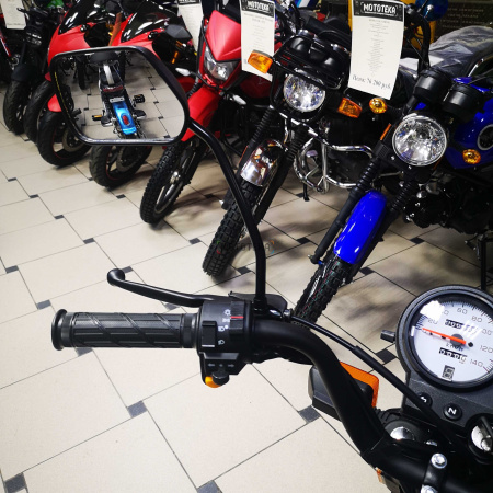 Мопед Мотомир TRICKLER 2 50 (110) чёрный/оранжевый - купить с доставкой, по выгодной цене в интернет-магазине Мототека