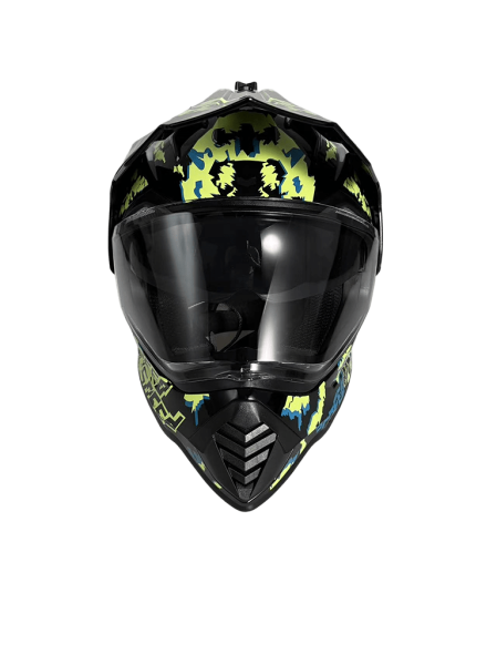 Шлем мото мотард Helmet WS 902 GLOSSY SPEED/YELLOW XL | Мототека