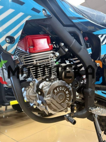Мотоцикл кроссовый / эндуро Regulmoto (Регулмото) ZR PR 300 4 valves 6 Gear чёрный/синий с ПТС фото 5