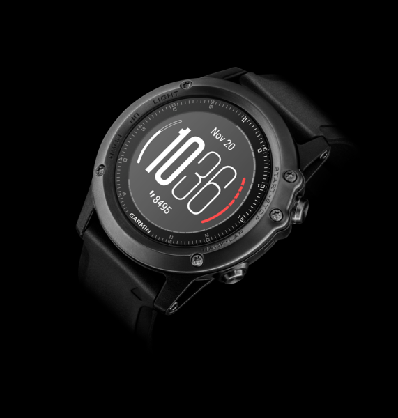Часы Garmin (Гармин) FENIX® 3 Sapphire HR с черным ремешком и встроенным пульсометром | Мототека