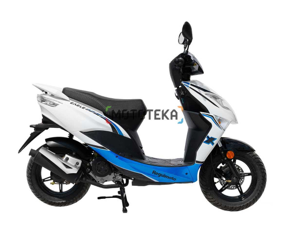 Скутер Regulmoto (Регулмото) EAGLE 50 (LJ80QT - 3L) R12 белый/синий | Мототека