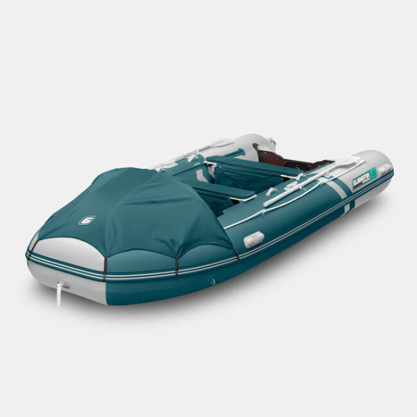 Лодка ПВХ GLADIATOR (Гладиатор) E 450 PRO морской зеленый/белый | Мототека