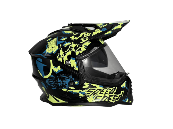 Шлем мото мотард Helmet WS 902 GLOSSY SPEED/YELLOW XL | Мототека