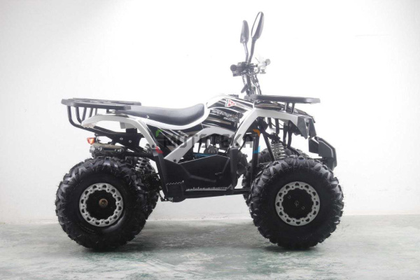 Квадроцикл детский MOTAX (Мотакс) ATV Grizlik Premium 125 белый/серый (машинокомплект) | Мототека