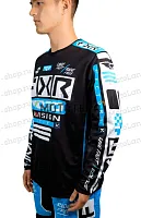 Джерси/футболка для мотокросса FXR №1 (XL) black/blue