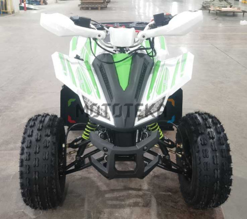 Квадроцикл детский Мотомир ATV Sporty белый/зелёный (машинокомплект) фото 4