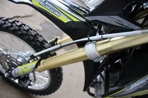 Мотоцикл кроссовый / эндуро BSE (БСЕ) Z3 250e 19/16 Yellow 2 (алюминиевая защита рук, USB зарядка, стоп-сигнал, ЖК-панель) фото 4