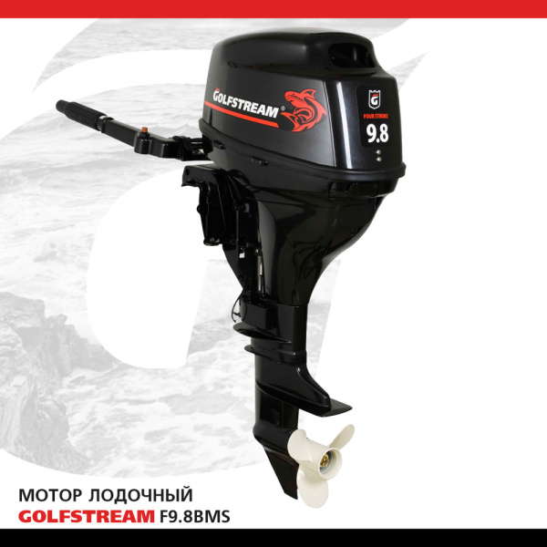 Лодочный мотор GOLFSTREAM (Гольфстрим) F9.8BMS | Мототека