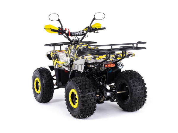 Квадроцикл детский Motax (Мотакс) ATV Grizlik Super LUX 125 жёлтый камуфляж (машинокомплект) | Мототека