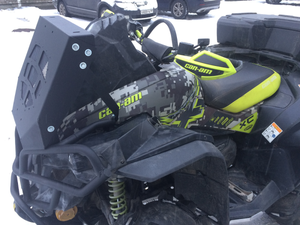 Вынос радиатора черный Can-Am (BRP) Renegade G2 800/1000, 2011-16 | Мототека