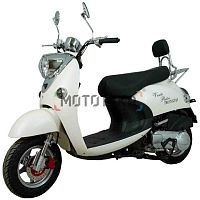 Скутер Vento (Венто) VMC RETRO BY49QT-2A 49 (150) СЕРИЯ N1500, сигнализация, кофр VIN WHITE/BLUE/RED