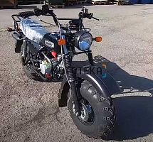 Мотоцикл внедорожный СКАУТ - 3 - 125 PLUS VORTEX (ближний/дальний свет + поворотники) чёрный
