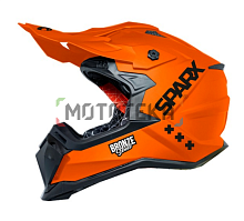 Шлем мото Sparx (Спаркс) Raptor (JH-601) оранжевый матовый 2XL