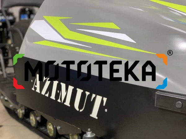 Мини - снегоход Бурлак Azimut (Азимут), Loncin 20 л.с., серый (машинокомплект) | Мототека