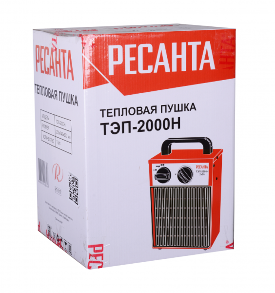 Тепловая электрическая пушка ТЭП - 2000Н Ресанта (компактная) | Мототека