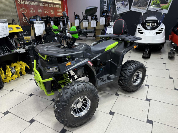 Квадроцикл детский ATV BULLY 125 LD premium серый/зелёный (машинокомплект) | Мототека