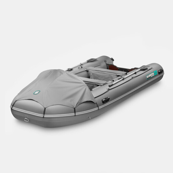 Лодка ПВХ GLADIATOR (Гладиатор) E 450 PRO тёмно-серый | Мототека