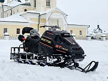 Снегоход Снеготехника Восток, Loncin 30 л.с., длинная база, траки Полярник 22мм, прозр. стекло, широкая лыжа (машинокомплект)