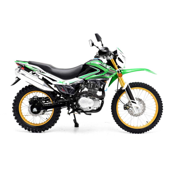 Мотоцикл кроссовый / эндуро Regulmoto (Регулмото) SK250GY - 5 зелёный с ПТС | Мототека