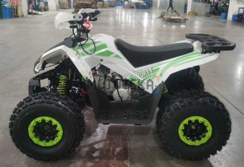 Квадроцикл детский Мотомир ATV Sporty белый/зелёный (машинокомплект) фото 2