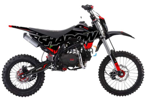 Питбайк OXO (Оксо) Shadow 125 17/14 чёрный