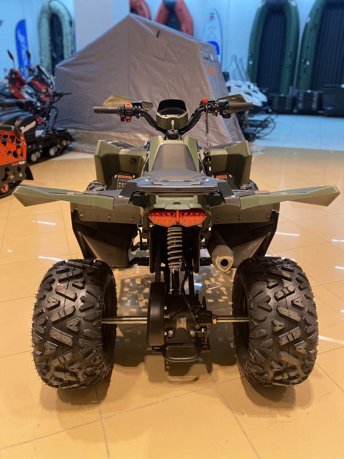 Квадроцикл детский FXMOTO (ФХМото) TANK 125 зелёный (машинокомплект)