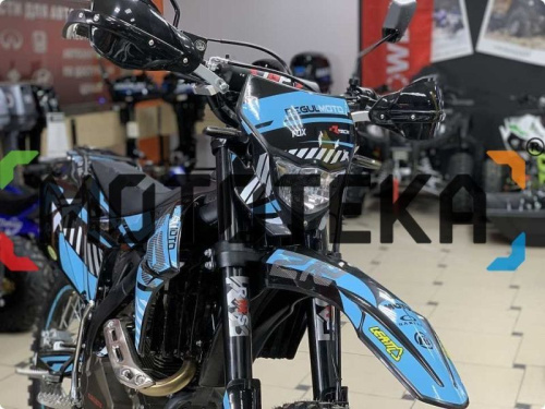 Мотоцикл кроссовый / эндуро Regulmoto (Регулмото) ZR PR 4 valves чёрный/синий с ПТС фото 4