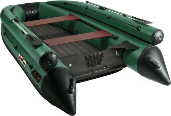 Лодка ПВХ SMarine (Смарин) AIR FBMAX - 380 (зелёный/чёрный) | Мототека