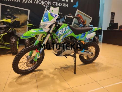 Питбайк Apollo (Аполло) RFZ Start 125 LE с фарой и электростартером 17/14 зелёный фото 6