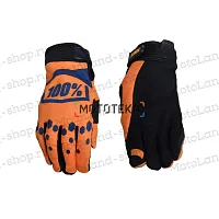 Перчатки мото 100% №4 orange/black (XXL) мотокросс