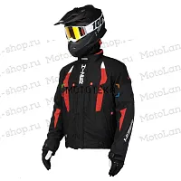 Куртка для снегохода HIZER (Хайзер) №1 black-red (текстиль) (XXXL)