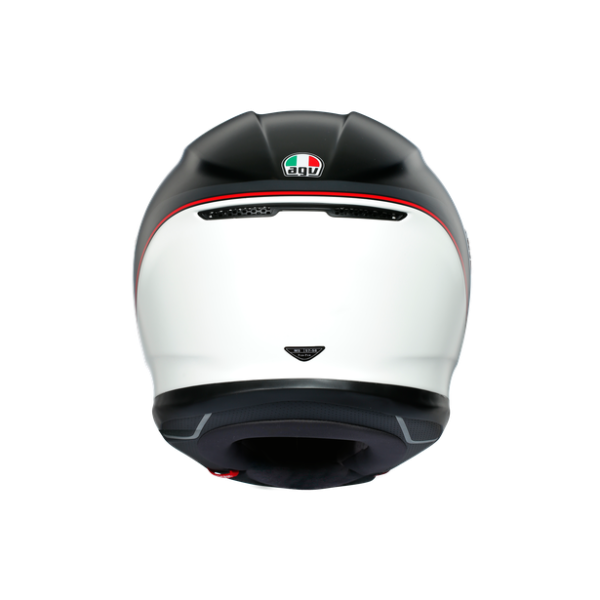 Шлем мото интеграл AGV (АГВ) K-6 MULTI Minimal Pure Matt Black/White/Red MS