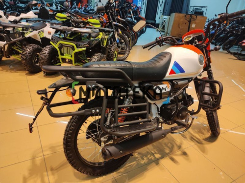 Мопед Мотомир COLT SCRAMBLER оранжевый/белый фото 9