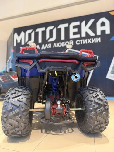 Квадроцикл детский FXMOTO (ФХМото) SS125-3 сине-красный (машинокомплект) фото 2