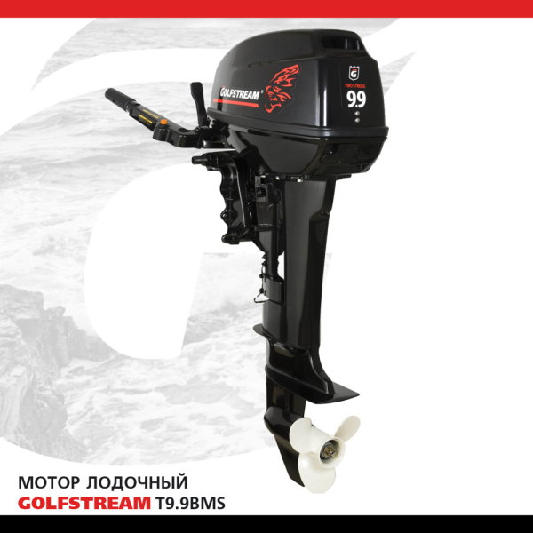 Лодочный мотор GOLFSTREAM (Гольфстрим) T9.9BMS | Мототека
