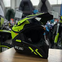 Шлем мото кроссовый Мототека ( MOTOTEKA ) TQ 602 BLACK/GREEN L