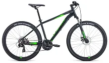 Велосипед горный Forward (Форвард) Apache 27,5 2.0 Disc, р.17", ск.21, синий/зеленый (2021)
