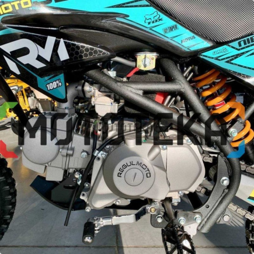 Питбайк Regulmoto (Регулмото) SEVEN 49cc (125) чёрный/жёлтый/синий фото 2