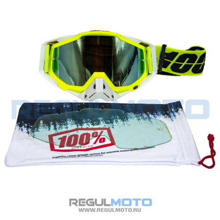 Очки 100% RACECRAFT чёрный - купить с доставкой, по выгодной цене в интернет-магазине Мототека